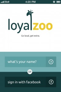 loyalty cards app simple registration