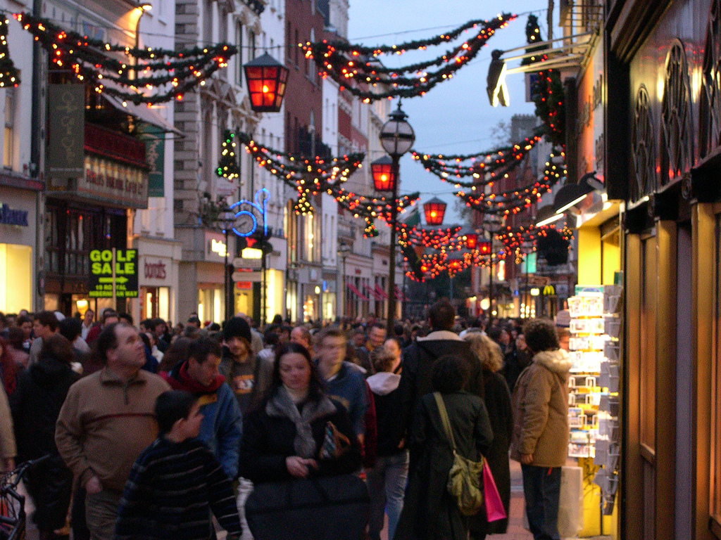 Christmas shoppers