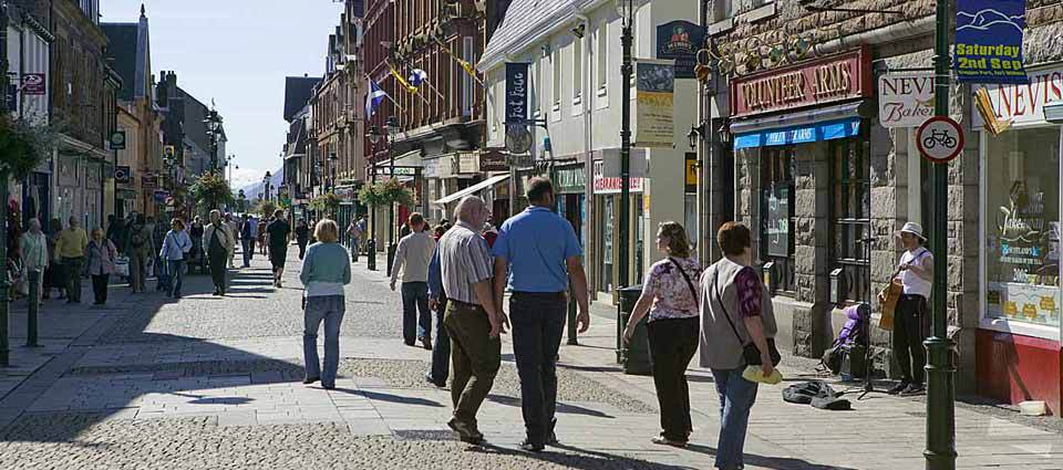 Idyllic local shops high streets