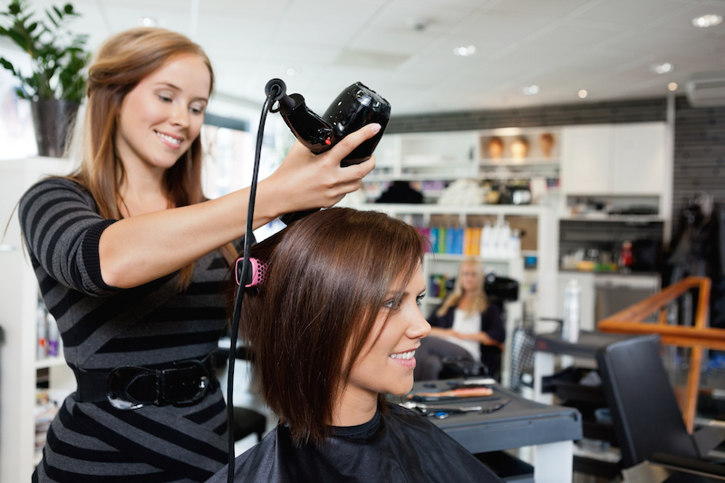 regular customer at hairdresser